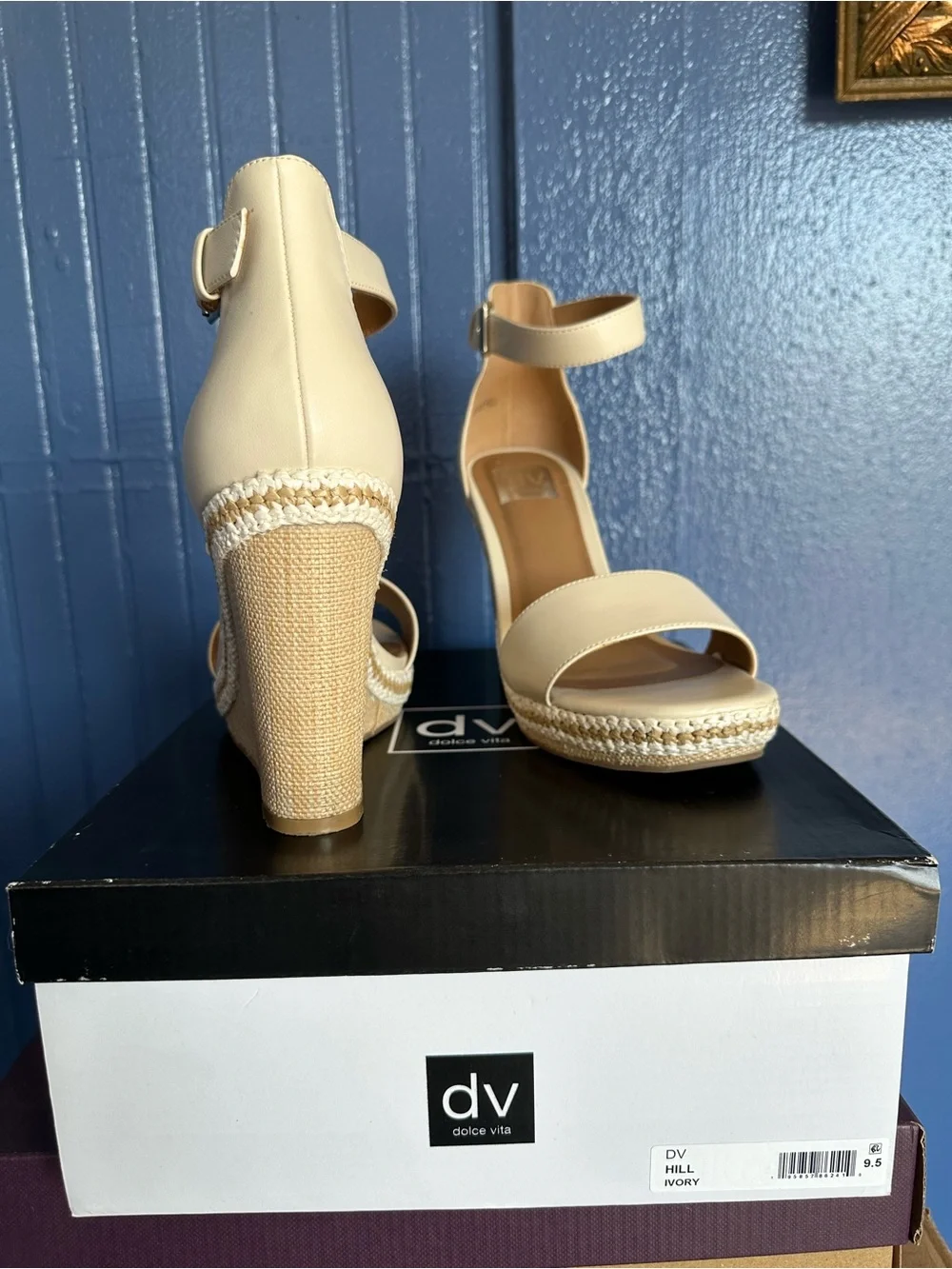 Dolce Vita Tammara Ankle-Strap Platform Espadrille Wedge Sandals